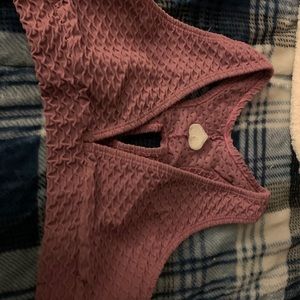 Lilac croco sports bra